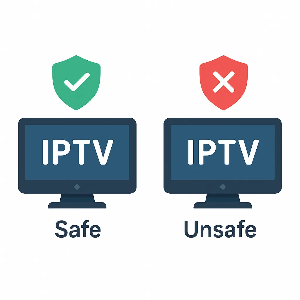 decide between safe and unsafe iptv services.